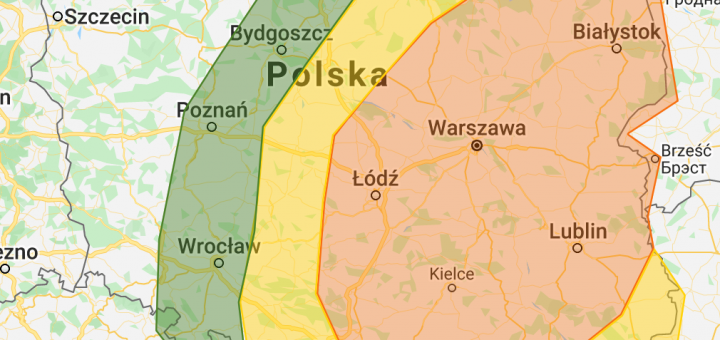 Prognoza burzowa na dzień 7.06.2020 i noc z 7/8.2020