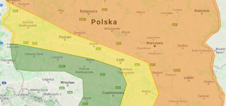 Prognoza burzowa na 30.06.2021 i noc z 30/1.07.2021