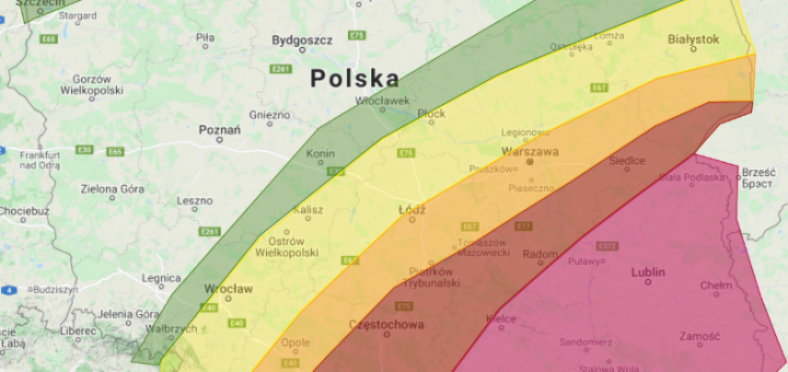 Prognoza burzowa na dzień 1.08.2021 i noc z 1/2.08.2021