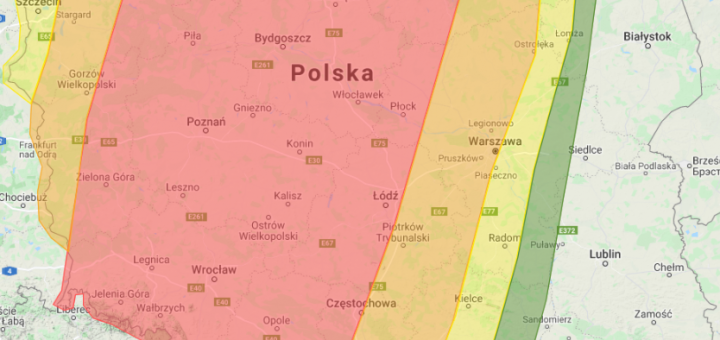 Prognoza burzowa na czwartek 8.07.2021 i noc z 8/9.07.2021