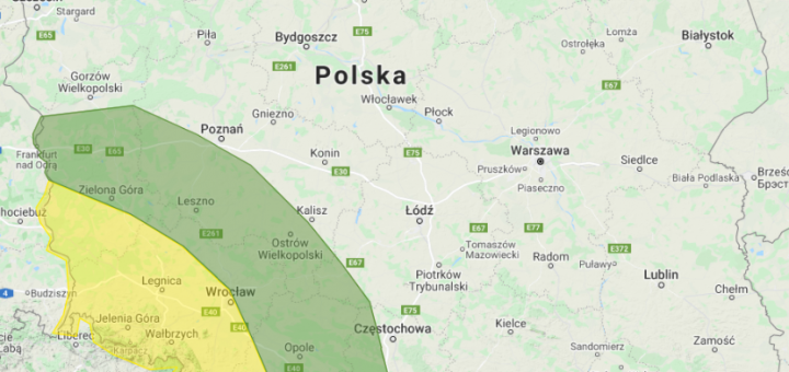 Prognoza burzowa na 22.08.2021 i noc z 22/23.08.2021