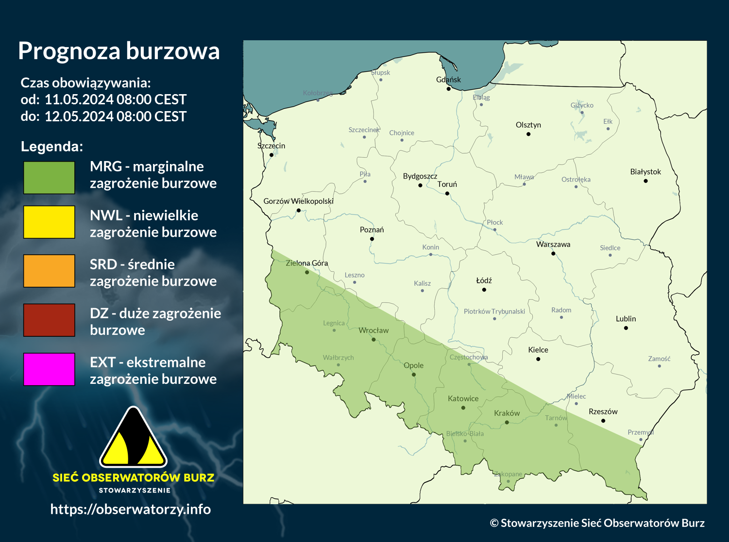 Prognoza burzowa na 11.05.2024