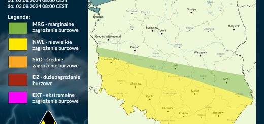 Prognoza burzowa na 2.08.2024 i noc z 2/3.08.2024