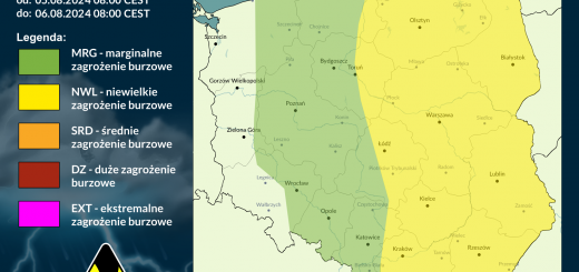 Prognoza burzowa na 5.08.2024 i noc z 5/6.08.2024