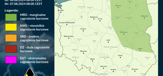 Prognoza burzowa na 6.08.2024 i noc z 6/7.08.2024