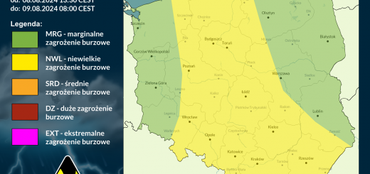 Prognoza burzowa na 8.08.2024 i noc z 8/9.08.2024 [AKTUALIZACJA]