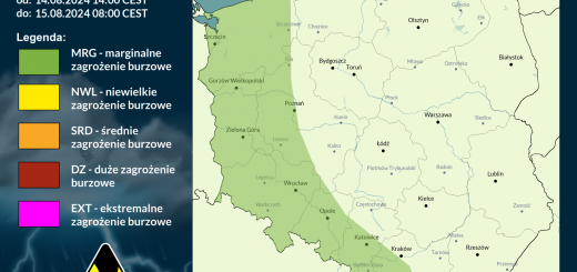 Prognoza burzowa na 14.08.2024 i noc z 14/15.08.2024 [AKTUALIZACJA]