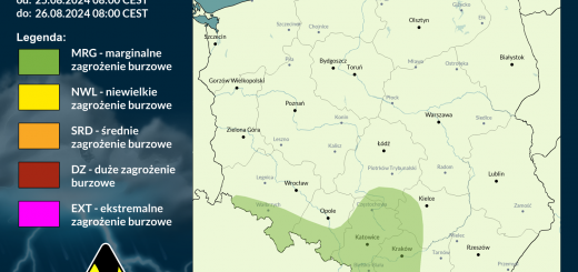 Prognoza burzowa na 25.08.2024 i noc z 25/26.08.2024