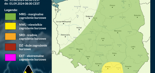 Prognoza burzowa na 31.08.2024 i noc z 31.08/1.09.2024