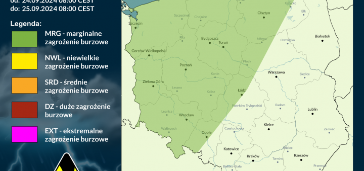 Prognoza burzowa na 24.09.2024 i noc z 24/25.09.2024