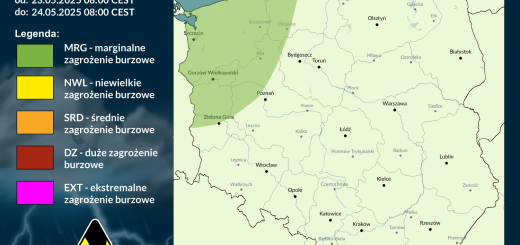 Prognoza burzowa na 23.05.2025 i noc z 23/24.05.2025