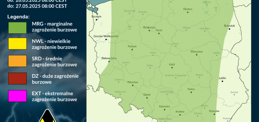 Prognoza burzowa na 26.05.2025 i noc z 26/27.05.2025