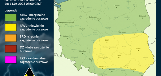 Prognoza burzowa na 10.06.2025 i noc z 10/11.06.2025