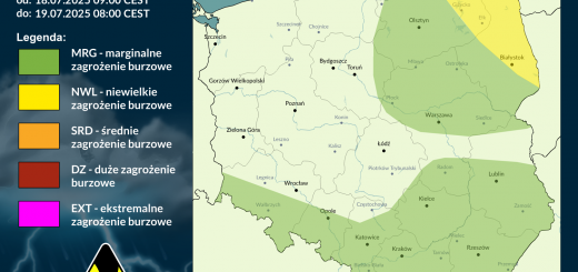 Prognoza burzowa na 18.07.2025 i noc z 18/19.07.2025 [AKTUALIZACJA]