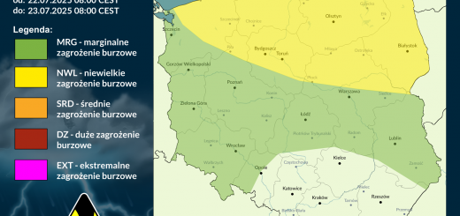 Prognoza burzowa na 22.07.2025 i noc z 22/23.07.2025
