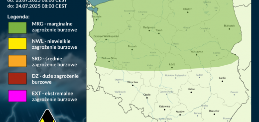 Prognoza burzowa na 23.07.2025 i noc z 23/24.07.2025