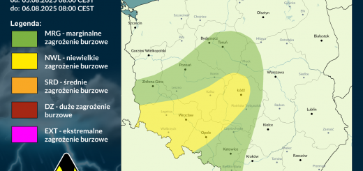 Prognoza burzowa na 5.08.2025 i noc z 5/6.08.2025 [AKTUALIZACJA]