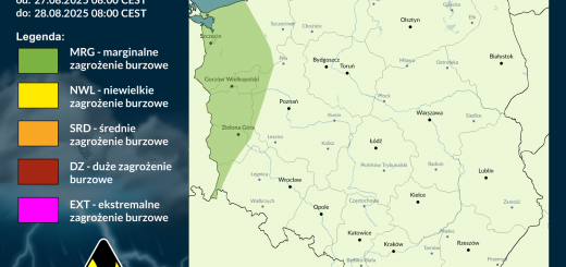 Prognoza burzowa na 27.08.2025 i noc z 27/28.08.2025