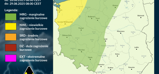 Prognoza burzowa na 28.08.2025 i noc z 28/29.08.2025