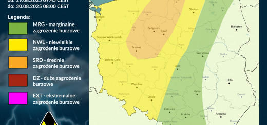 Prognoza burzowa na 29.08.2025 i noc z 29/30.08.2025 [AKTUALIZACJA]