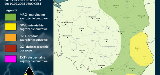 Prognoza burzowa na 9.09.2025 i noc z 9/10.09.2025 [AKTUALIZACJA]