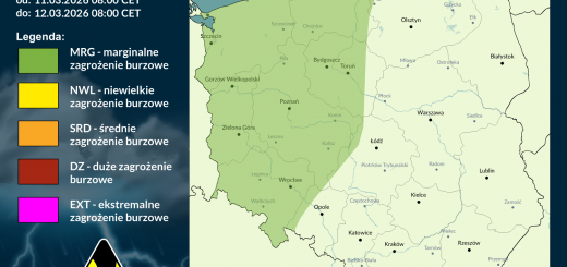 Prognoza burzowa na 11.03.2026 i noc z 11/12.03.2026