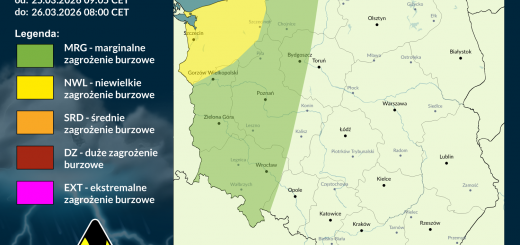 Prognoza burzowa na 25.03.2026 i noc z 25/26.03.2026 [AKTUALIZACJA]