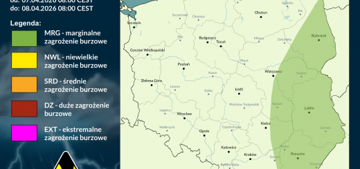 Prognoza burzowa na 7.06.2026 i noc z 7/8.06.2026