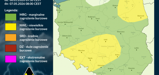 Prognoza burzowa na 6.05.2026 i noc z 6/7.05.2026 [AKTUALIZACJA]