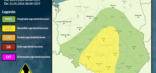 Prognoza burzowa na 30.05.2026 i noc z 30/31.05.2026