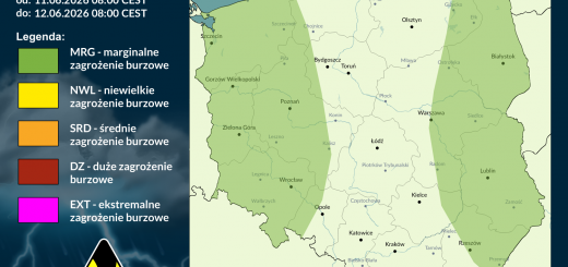 Prognoza burzowa na 11.06.2026 i noc z 11/12.06.2026