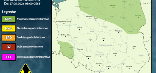 We wtorek prognozowane są lokalne komórki opadowe, mogące dawać punktowe wyładowania. Potencjalne burze będą głównie nieść ze sobą opady deszczu, punktowo silny wiatr w porywach do 70 km/h i grad o średnicy do 1 cm. Największe prawdopodobieństwo wystąpienia burz obejmie północ i północny wschód kraju, gdzie komórki mogą przechodzić jedna za drugą (training storms). Istnieje niewielkie ryzyko wystąpienia burz na południowo-zachodnim krańcu kraju, wystąpią one późnym popołudniem, na pozostałym obszarze burze powstaną na chwilę przed południem i wygasną późnym wieczorem. 1 Dodaj reakcję :KEKW: Kliknij, aby zareagować :heart: Kliknij, aby usunąć :pog: Kliknij, aby zareagować Dodaj reakcję Odpowiedz Przekaż dalej Więcej We wtorek prognozowane są lokalne komórki opadowe, mogące dawać punktowe wyładowania. Potencjalne burze będą głównie nieść ze sobą opady deszczu, punktowo silny wiatr w porywach do 70 km/h i grad o średnicy do 1 cm. Największe prawdopodobieństwo wystąpienia burz obejmie północ i północny wschód kraju, gdzie komórki mogą przechodzić jedna za drugą (training storms). Istnieje niewielkie ryzyko wystąpienia burz na południowo-zachodnim krańcu kraju, wystąpią one późnym popołudniem, na pozostałym obszarze burze powstaną na chwilę przed południem i wygasną późnym wieczorem. 1 Dodaj reakcję :KEKW: Kliknij, aby zareagować :heart: Kliknij, aby usunąć :pog: Kliknij, aby zareagować Dodaj reakcję Odpowiedz Przekaż dalej Więcej Prognoza burzowa na 16.06.2026 i noc z 16/17.06.2026
