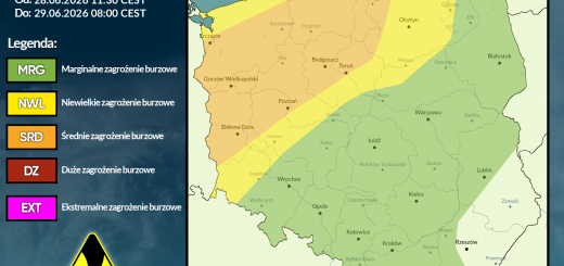 Prognoza burzowa na 28.06.2026 i noc z 28/29.06.2026 [AKTUALIZACJA]