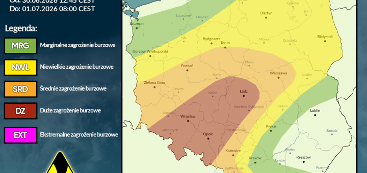 Prognoza burzowa na 30.06.2026 i noc z 30.06/1.07.2026 [AKTUALIZACJA]