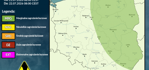 Prognoza burzowa na 21.07.2026 i noc z 21/22.07.2026