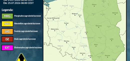 Prognoza burzowa na 24.07.2026 i noc z 24/25.07.2026