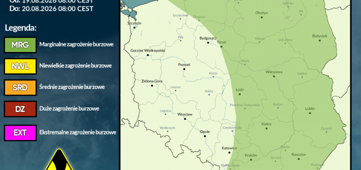 Prognoza burzowa na 18.08.2026 i noc z 18/19.08.2026