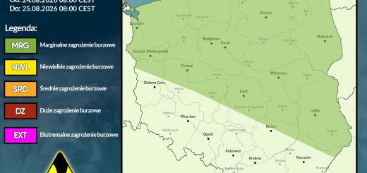 Prognoza burzowa na 24.08.2026 i noc z 24/25.08.2026
