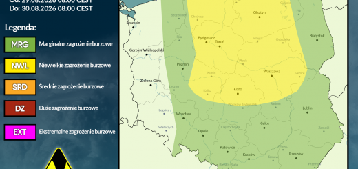 Prognoza burzowa na 29.08.2026 i noc z 29/30.08.2026
