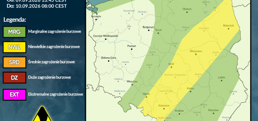Prognoza burzowa na 9.09.2026 i noc z 9/10.09.2026 [AKTUALIZACJA]